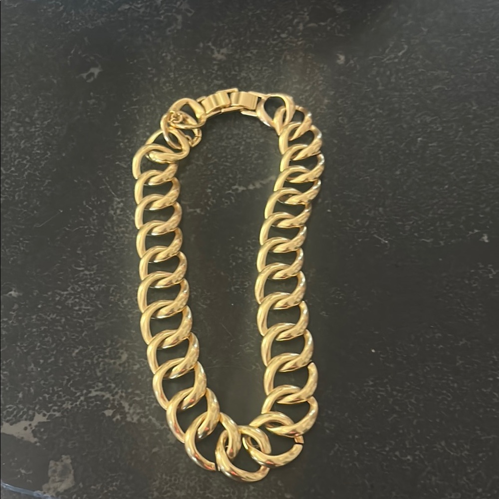 J. Crew Gold Chunky Chain Link Bracelet